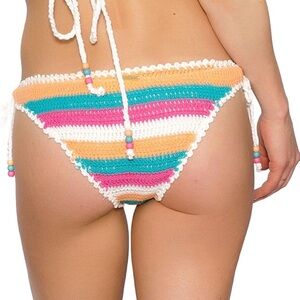 Bodygroove Crochet Bikini Set – Multicolor Stripe – Size S